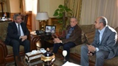 وزير الرياضة يستقبل رئيس نادي الصيد ونائبه