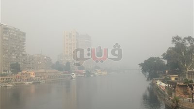 شبورة مائية وسحب كثيفة تغطي سماء القاهرة والجيزة (صور)