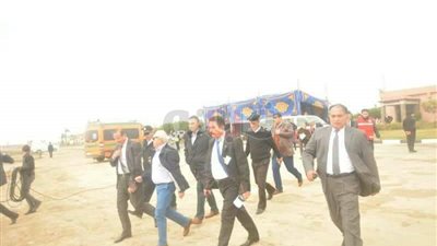 نجاح تجربة مناورة حريق بطائرة في مطار بورسعيد (صور)