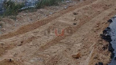 توقف الحركة المرورية على الطريق الدائري بسبب هبوط أرضي