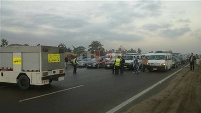 المرور تعيد فتح طريق «القطامية -العين السخنة» بعد انحسار الشبورة