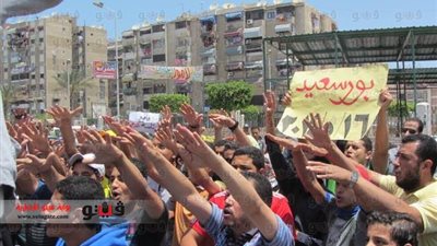 بالصور.. مسيرة للإرهابية ببورسعيد