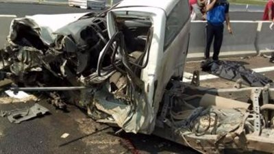 مصرع شخصين في حادث تصادم على طريق «أسيوط - البحر الأحمر»