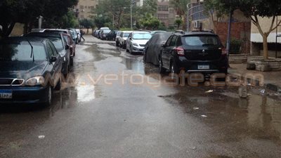 بالصور.. غرق شوارع «مصر الجديدة والنزهة» بمياه الأمطار