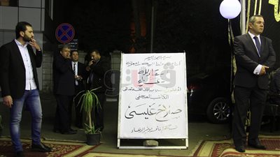 أعضاء مجلس نقابة الصحفيين في عزاء صلاح عيسى بعمر مكرم