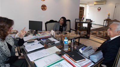 بالصور.. وزيرة الهجرة تلتقي رئيس غرفة التجارة الأمريكية