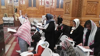 ختام آخر صلوات كيهك بكنيسة الأنبا بيشوي في بورسعيد (صور)