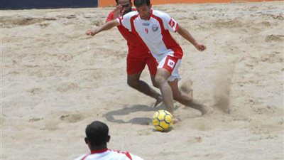 منتخب الكرة الشاطئية يفوز على لبنان ويحرز لقب البطولة العربية