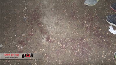 بالصور.. آثار دماء مصابي «انفجار عزبة النخل»