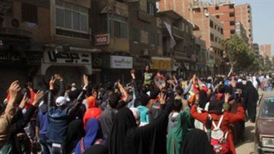 تظاهرة لأنصار الإرهابية في مدينة «تلا» بالمنوفية