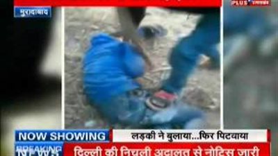 بالفيديو.. شاب يتلقى «علقة سخنة» بسبب حبيبته