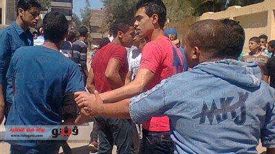 بالصور.. مشاجرة بين طلاب أثناء امتحاناتهم بكفر الشيخ
