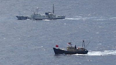 حرس السواحل الياباني يرصد أربع سفن صينية خارج المياه اليابانية