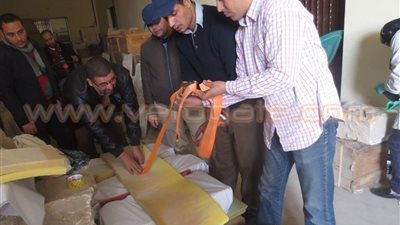 بالصور.. المتحف المصرى يستقبل ٢٥٤ كتلة حجرية