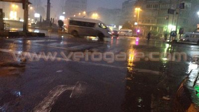 بالصور.. أمطار غزيرة على محافظتي القاهرة والجيزة