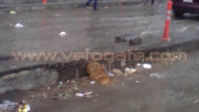 بالصور.. ارتباك الحركة المرورية على طرق القليوبية بسبب الأمطار