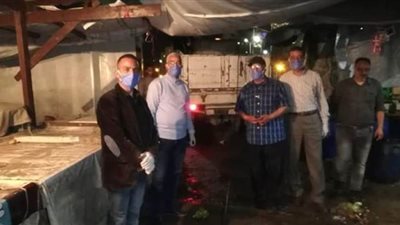 حملة مكبرة لتطهير وتعقيم أسواق غرب الإسكندرية