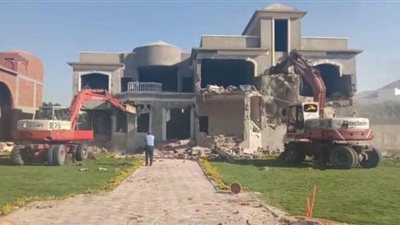 إزالة 1450 عقارا مخالفا وتعديات على أملاك الدولة والأراضي الزراعية بالجيزة | صور