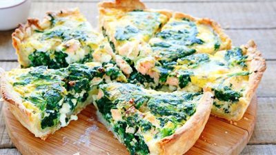 طريقة عمل كيش السبانخ بسهولة | فيديو