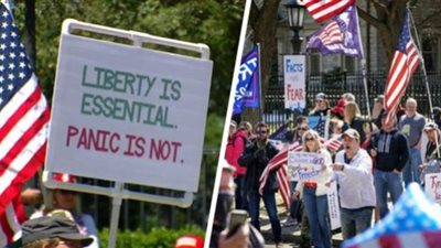 مظاهرات على شرف كورونا.. الأمريكان والبريطانيون يحتجون على إجراءات الغلق.. مسيرات في تشيلي.. والإسكندرية بالقائمة