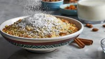 طريقة عمل الكسكسي بالمكسرات على طريقة الشيف الشربينى | فيديو