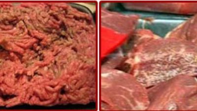 مصادرة 3 أطنان لحوم مفرومة فاسدة داخل ثلاجة بالعمرانية