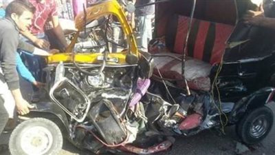 إصابة ٣ أشخاص في حادث تصادم بالمنصورة