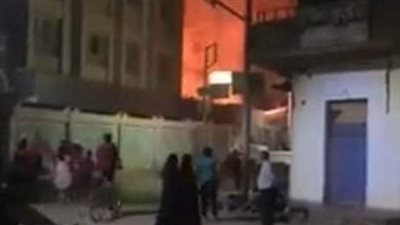 اندلاع حريق في المدرسة الثانوية الفنية العسكرية بميت غمر