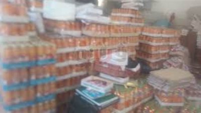 مصادرة 12 ألف عبوة عصائر و140 كيلو لحوم منتهية الصلاحية بالبساتين