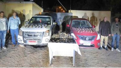 سقوط تشكيل عصابي بحوزتهم 100 طربة حشيش فى مطروح 