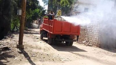 حملات تعقيم مكبرة بمراكز ومدن البحيرة