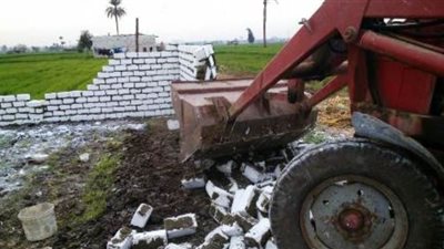 إزالة 36 حالة تعد على أرض زراعية بـ