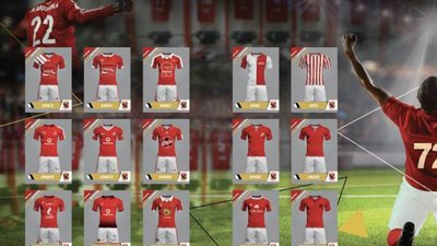 تسلسل تصميم قميص الأهلي عبر التاريخ في ألبومه الرسمي