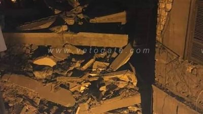 أول صور من موقع انهيار عقار باب الشعرية