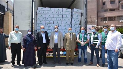 توزيع 9 آلاف كرتونة مواد غذائية في الدقهلية | صور