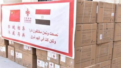 وزارة الصحة تتسلم 4 أطنان من المستلزمات الطبية والوقائية هدية من الصين
