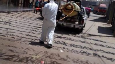 تطهير وتعقيم 3 مناطق بعد عزلها في الدقهلية بسبب كورونا | فيديو وصور
