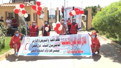 الهلال الأحمر المصري وشركاؤه من الحركة الدولية يحتفلون بيومهم العالمي عبر الإنترنت