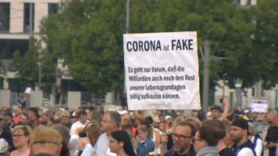 انطلاق مظاهرات في ألمانيا احتجاجا على قيود كورونا