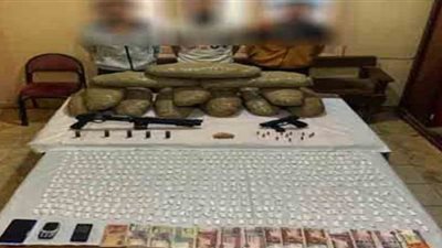 سقوط تشكيل عصابى بحوزتهم 38 كيلو بانجو وهيروين فى الدقهية