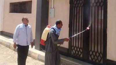 حملات لتنفيذ أعمال الرش والتطهير ورفع المخلفات بالمنيا