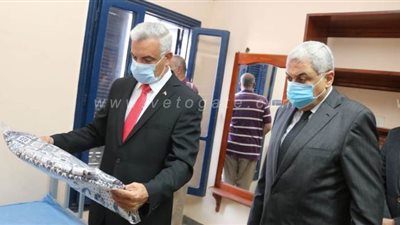 رئيس جامعة المنوفية يتفقد مدينة الأمل لاستقبال العائدين من الخارج