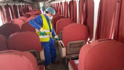 السكك الحديدية تواصل خطط التعقيم والتطهير لمحاربة كورونا