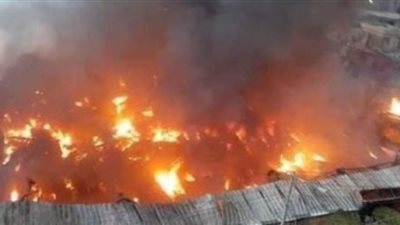 انتداب المعمل الجنائي لمعاينة حريق مخزن أخشاب في دار السلام