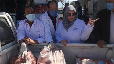 ضبط طن لحوم وتكثيف التفتيش على المحلات في الدقهلية