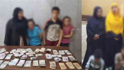ضبط تشكيل عصابى لاستغلال الأطفال فى أعمال التسول بالدقى 