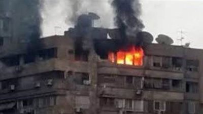 ندب الأدلة الجنائية لمعاينة حريق تسبب في إصابة شخص بالإسكندرية