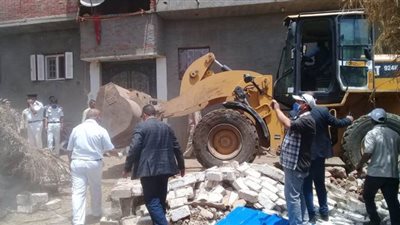 إزالة 17 حالة تعدٍّ على الأراضي الزراعية وأملاك الدولة بالبحيرة