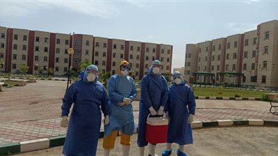 بينهم 6 أطفال.. عزل المدينة الجامعية ببني سويف تستقبل 28 حالة من الفيوم | صور