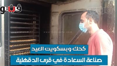 كحك وبسكويت العيد.. صناعة السعادة في قرى الدقهلية | فيديو